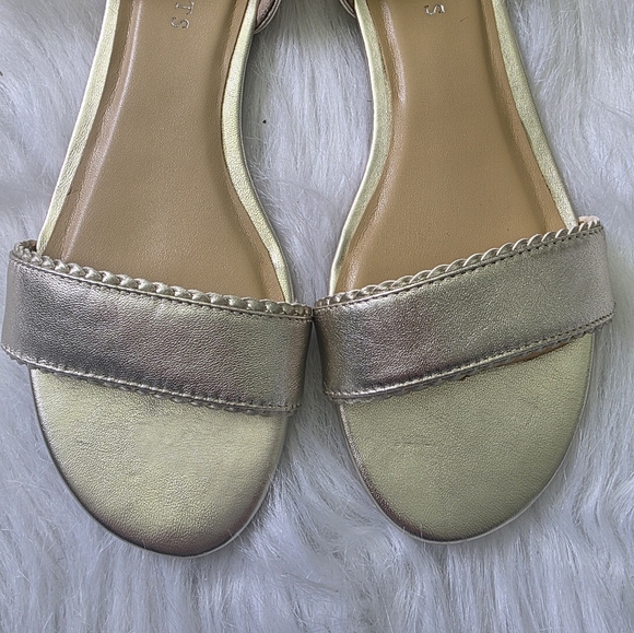 Talbots Gold Women's Open Toe Sandals Size 8 - Picture 6 of 6